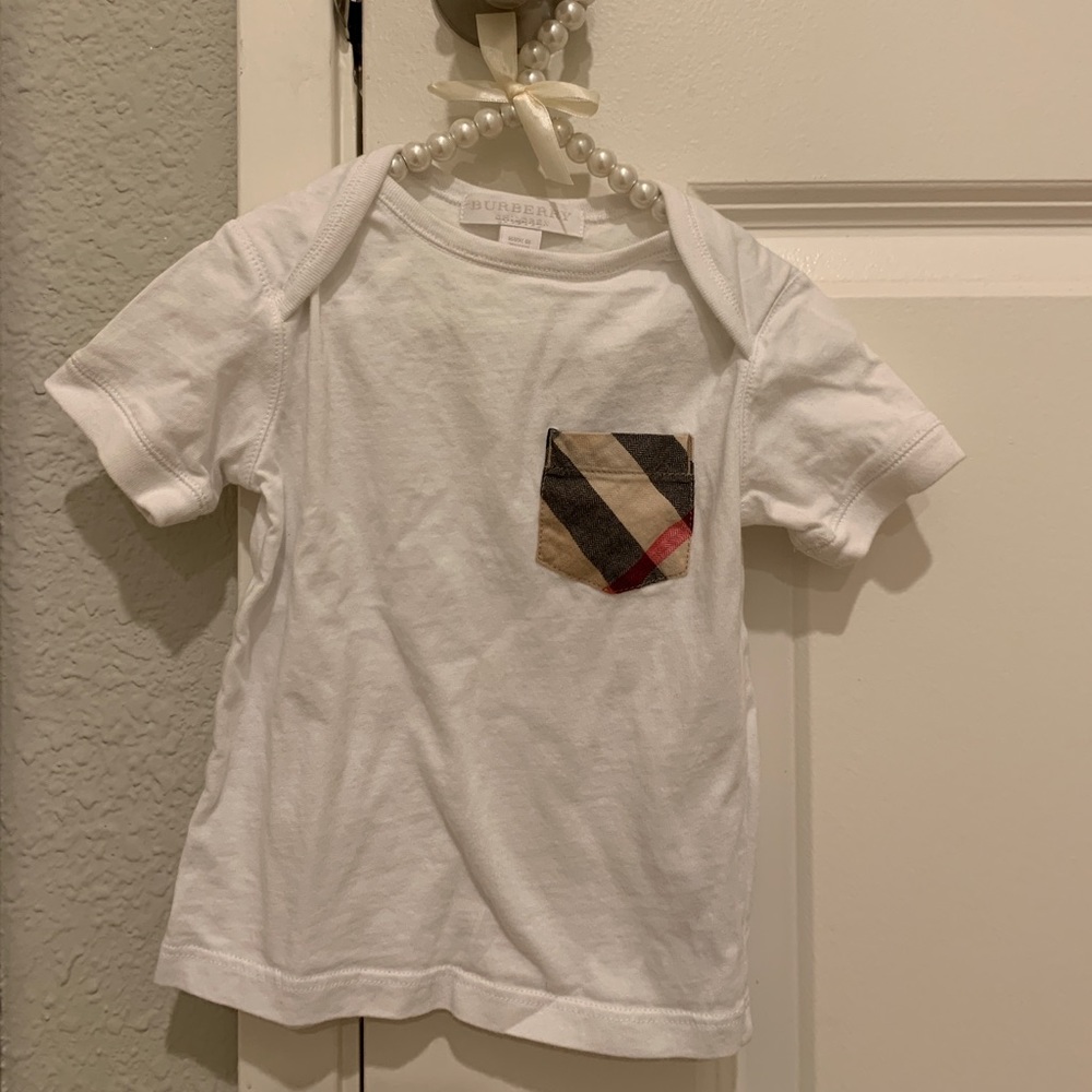 Burberry kids signature plaid tshirt 12m